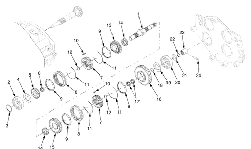 Part Location Diagram of DD-T4240-21792 Cub Cadet Ring, Synchronize